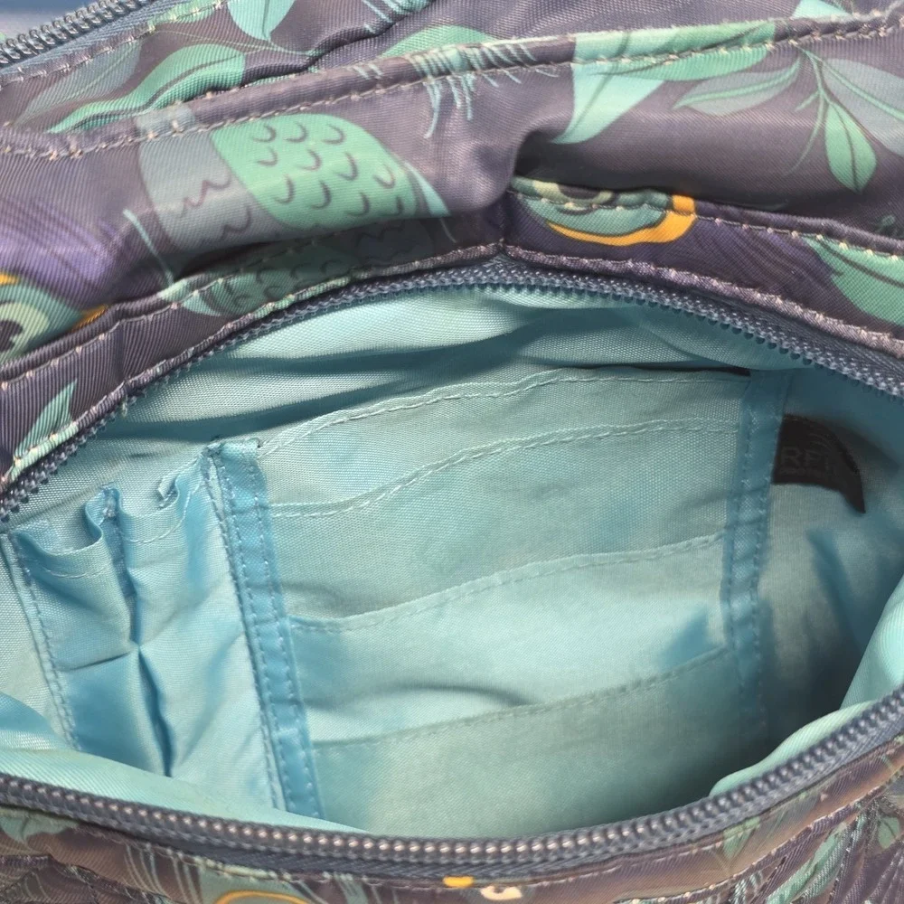 Lug Scuttle Peacock Blue Large Shoulder Bag Purse